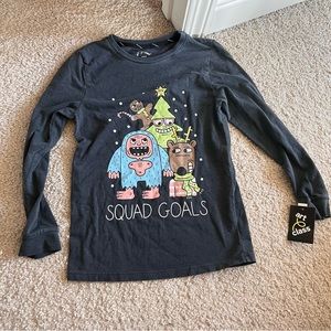Black Reindeer Squad Goals Christmas Tree T-Shirt